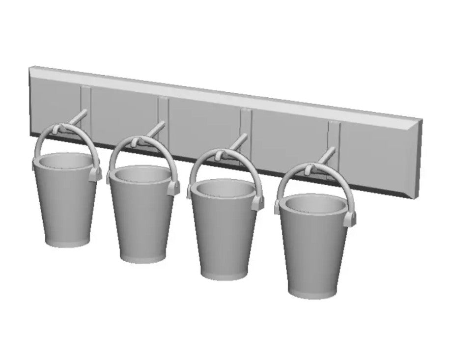 Fire Buckets and Stand