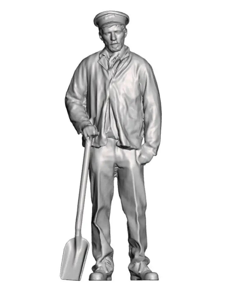 Fireman with Small Shovel