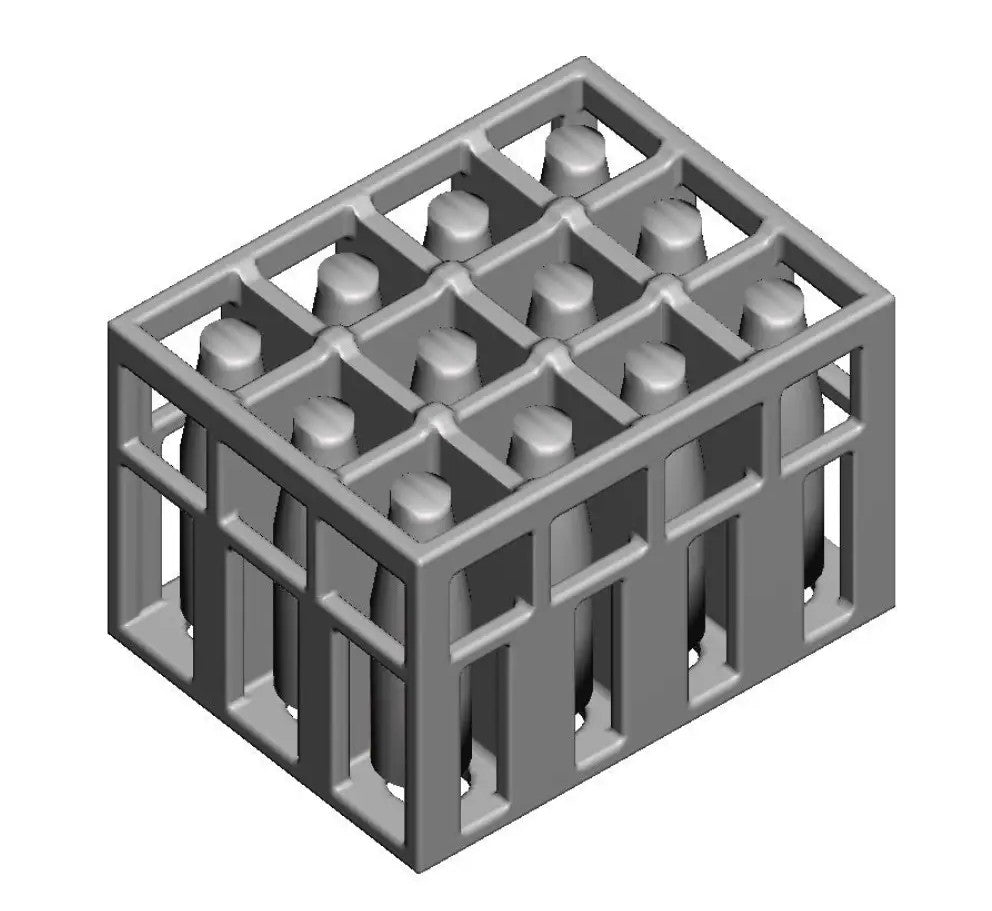 Milk Crate with Bottles