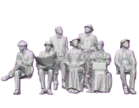 W&U Tramcar passengers 12205